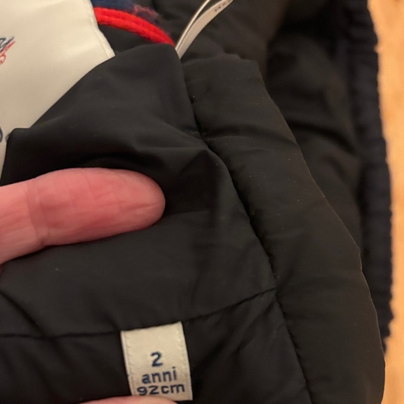 Moncler Girls Quilted Black Puffer Jacket with Detachable Hood 2T - Picture 8 of 11